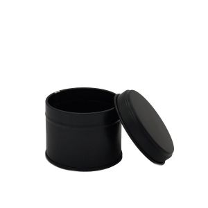 Welded 100ml Black Tin with Solid Lid