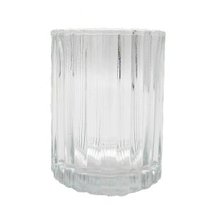 Large Ripple Candle Glass