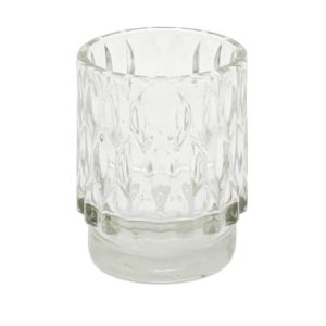 Retro Honeycomb Candle Glass