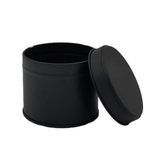 Welded 250ml Black Tin with Solid Lid