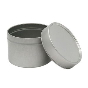 Seamless 100ml Silver Tin with Solid Lid