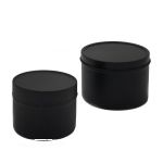 Seamless 100ml Black Tin with Solid Lid