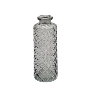 Grey Diamond Cut Diffuser Bottle