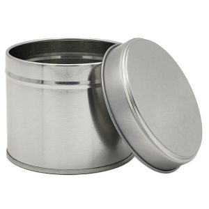 Welded 250ml Silver Tin with Solid Lid