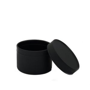 Seamless 100ml Black Tin with Solid Lid