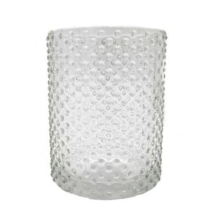 Large Dimpled Candle Glass